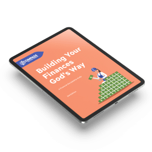 Building Your Finances God's Way book cover fills iPad screen.