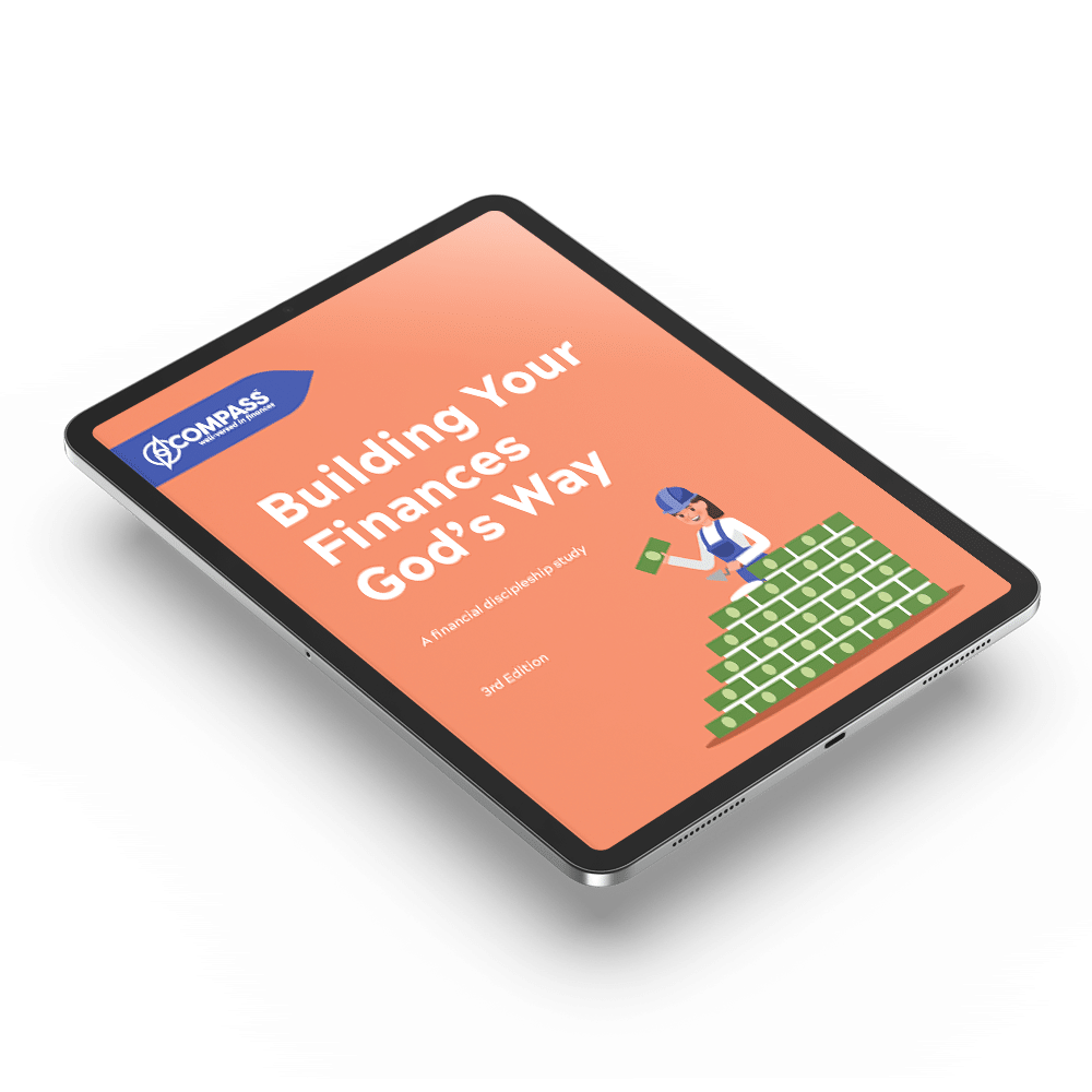 Building Your Finances God's Way book cover fills iPad screen.
