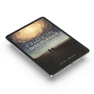 Financial Discipleship book cover image fills iPad screen.